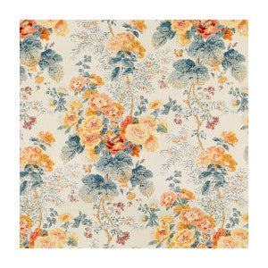 Lee Jofa Fabric Hollyhock Hdb Apricot/Lake