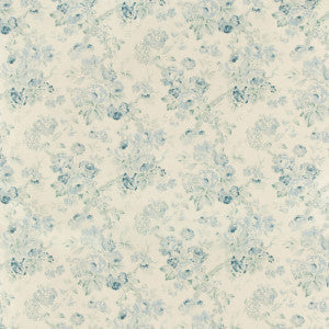 Lee Jofa Fabric Garden Roses Aqua/Blue