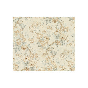 Lee Jofa Fabric Garden Roses Beige/Aqua