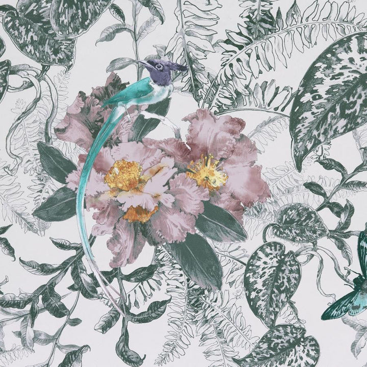 Hedgerow (Wp) # 05 Chamomile by 1838 Wallcoverings Designer Wallpaper Willow STRAIGHT PASTE THE WALL UNITED KINGDOM V-28.5" 20.5"X11YD - Swanky Fabrics -