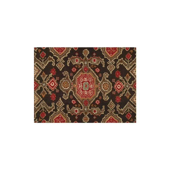 Perseus Print Black by Lee Jofa Designer Fabric ERIC COHLER LODGE LINEN - 100% Thailand - Horizontal: 26.25 and Vertical: 19.5 52.5 - Swanky Fabrics -
