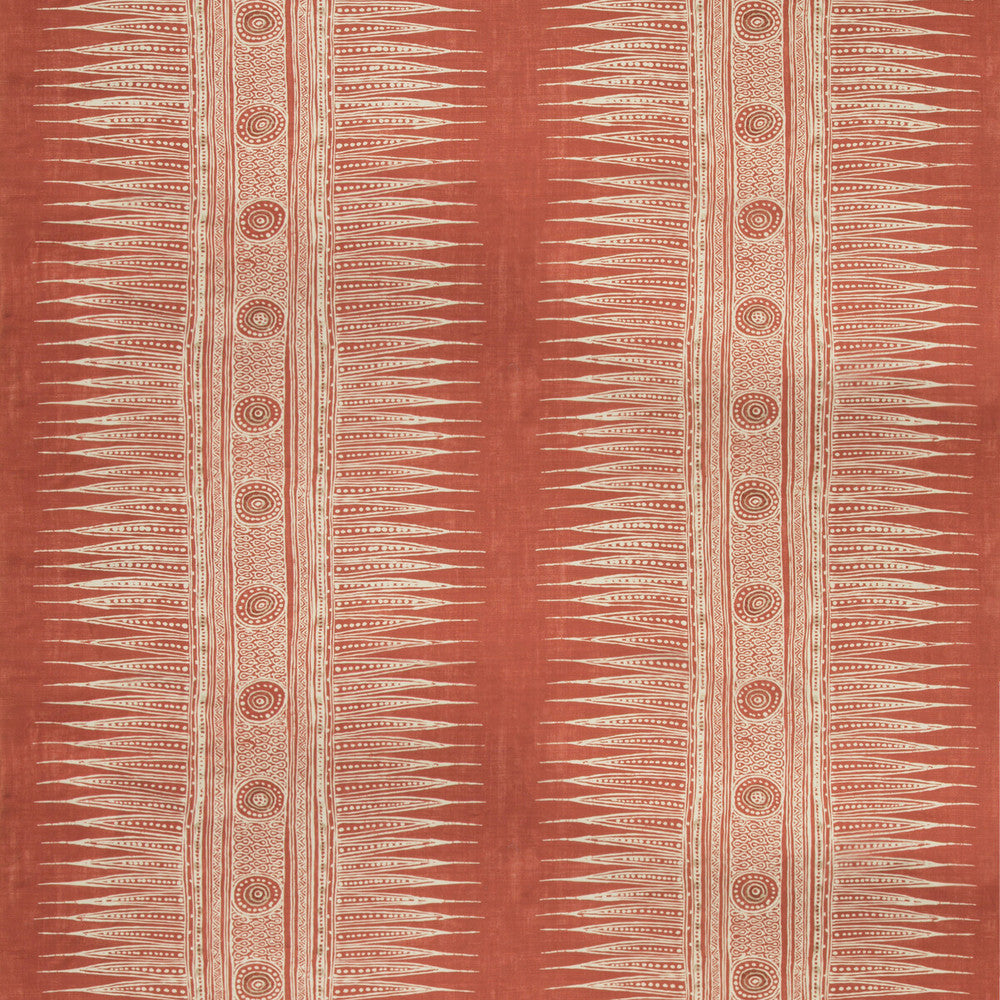 Indian Zag Madder by Lee Jofa Designer Fabric SUZANNE RHEINSTEIN III LINEN - 60%;COTTON - 30%;NYLON - 10% Thailand MEDIUM Horizontal: 27 and Vertical: 27 54 - Swanky Fabrics -