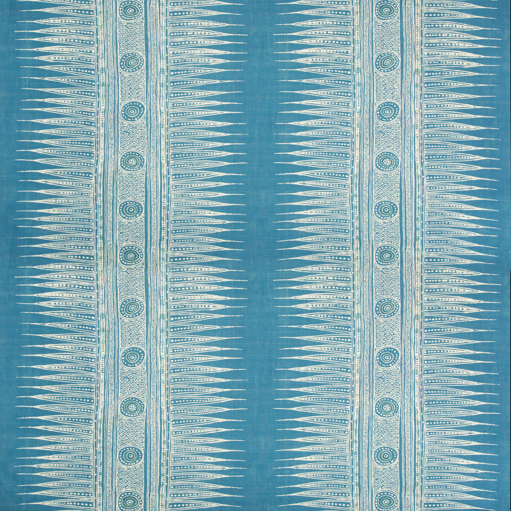 Indian Zag Marine by Lee Jofa Designer Fabric SUZANNE RHEINSTEIN III LINEN - 60%;COTTON - 30%;NYLON - 10% Thailand MEDIUM Horizontal: 27 and Vertical: 27 54 - Swanky Fabrics -