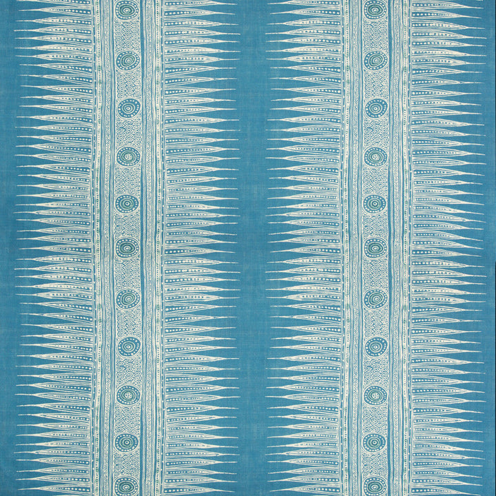 Indian Zag Marine by Lee Jofa Designer Fabric SUZANNE RHEINSTEIN III LINEN - 60%;COTTON - 30%;NYLON - 10% Thailand MEDIUM Horizontal: 27 and Vertical: 27 54 - Swanky Fabrics -
