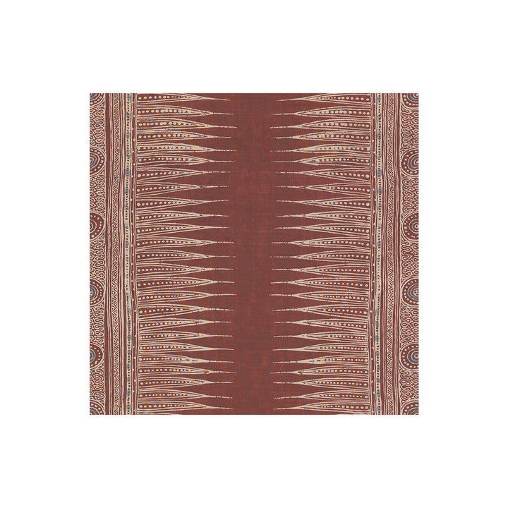 Indian Zag Paprika by Lee Jofa Designer Fabric SUZANNE RHEINSTEIN *HOLLYHOCK II LINEN - 60%;COTTON - 20%;MODAL - 20% Thailand MEDIUM Horizontal: 27 and Vertical: 27 54 - Swanky Fabrics -
