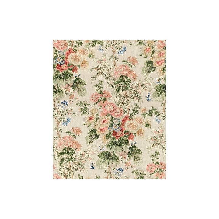 Hollyhock Hdb Multi by Lee Jofa Designer Fabric - LINEN - 100% Thailand - Horizontal: 49 and Vertical: 40.25 49 - Swanky Fabrics -