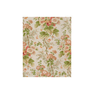 Lee Jofa Fabric Hollyhock Hdb Coral/Apple