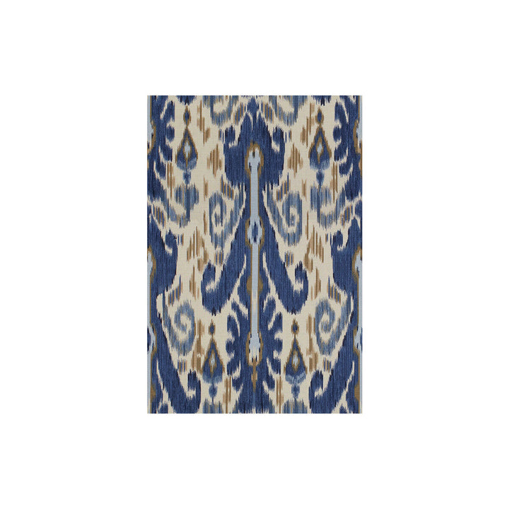 Pardah Print Indigo by Lee Jofa Designer Fabric THE MALIKA COLLECTION LINEN - 53%;COTTON - 35%;NYLON - 12% United Kingdom HEAVY Horizontal: 18 and Vertical: 28.5 54 - Swanky Fabrics -