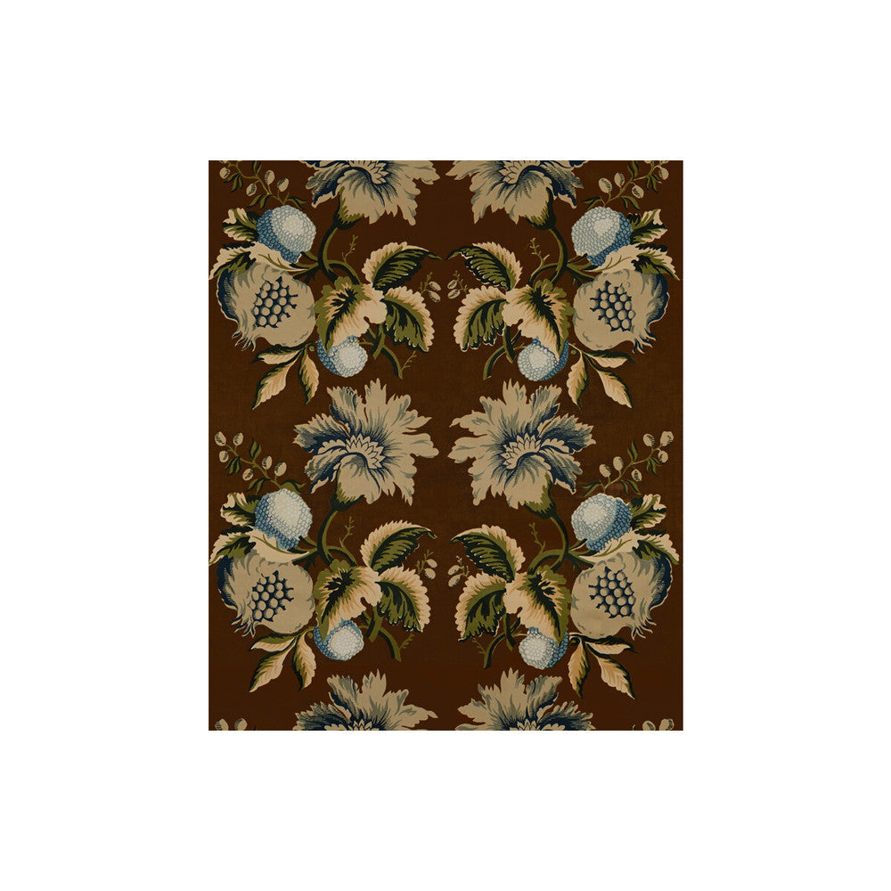 Jessup Sepia/Indigo by Lee Jofa Designer Fabric OSCAR DE LA RENTA II COTTON - 100% Thailand Horizontal: 24 and Vertical: 28 48 - Swanky Fabrics -