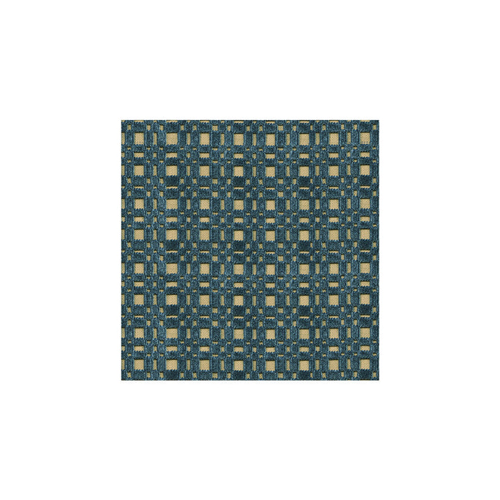 Shoridge Lapis by Lee Jofa Designer Fabric AERIN VISCOSE - 64%;COTTON - 29%;LINEN - 7% Italy HEAVY Horizontal: 1 and Vertical: 1.75 55 - Swanky Fabrics -