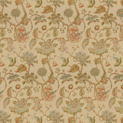 Tidewater Block Clay/Teal by Lee Jofa Designer Fabric - LINEN - 100% Thailand - Horizontal: 16.5 and Vertical: 72 49.5 - Swanky Fabrics -