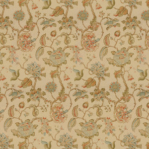 Lee Jofa Fabric Tidewater Block Clay/Teal