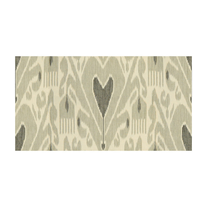 Khalat Ikat Ebony/Pewter by Lee Jofa Fabric Lee Jofa Fabric Khalat Ikat Ebony/PewterFabric ITHAKA COLLECTION COTTON - 60%;LINEN - 40% Thailand </p><p>Repeat: H: 17.5, V: 18.625 52.5 - Fabric Carolina -