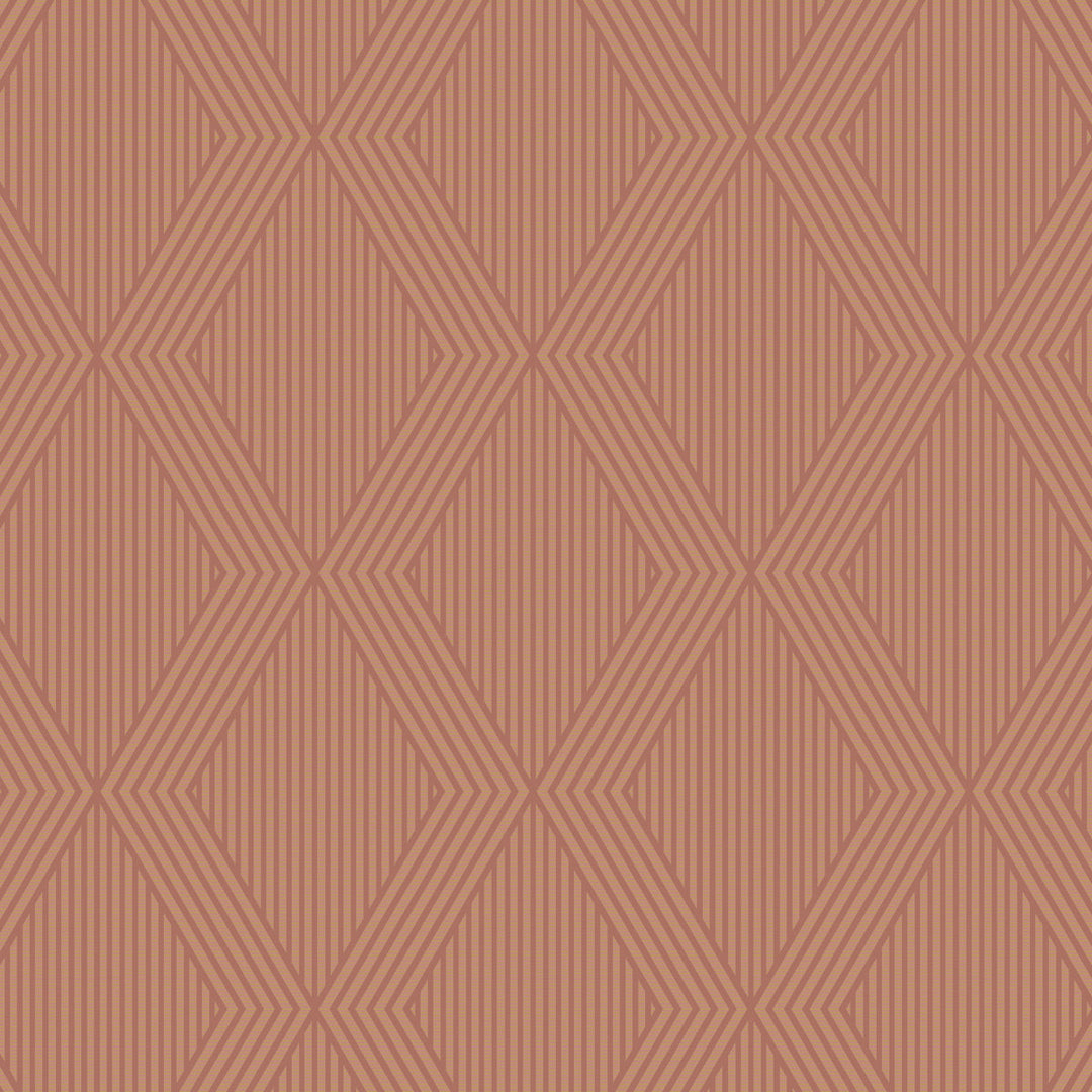 Schumacher Wallcovering Garbo - Terracotta And Gold