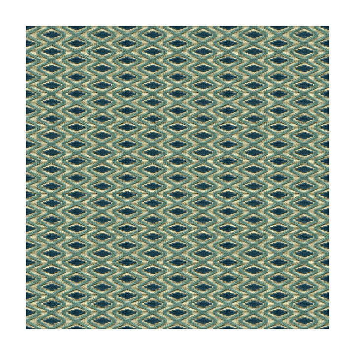 Otto Trellis Lagoon/Teal by Lee Jofa Designer Fabric PARISH-HADLEY COTTON - 95%;POLYESTER - 5% Belgium - Horizontal: 3.25 and Vertical: 1 53.5 - Swanky Fabrics -