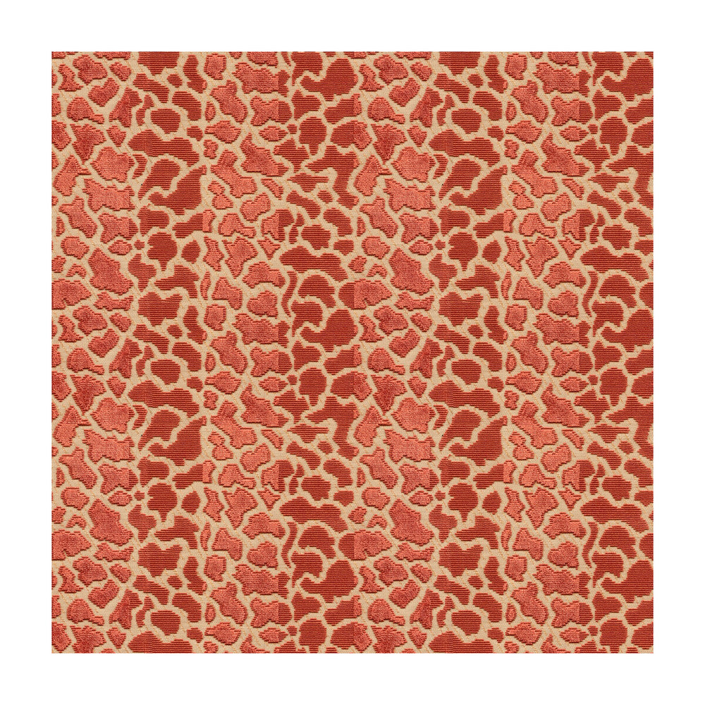 Timbuktu Velvet Red by Lee Jofa Designer Fabric PARISH-HADLEY VISCOSE - 51%;COTTON - 31%;LINEN - 18% India HEAVY Horizontal: 8.75 and Vertical: 7.5 54 - Swanky Fabrics -