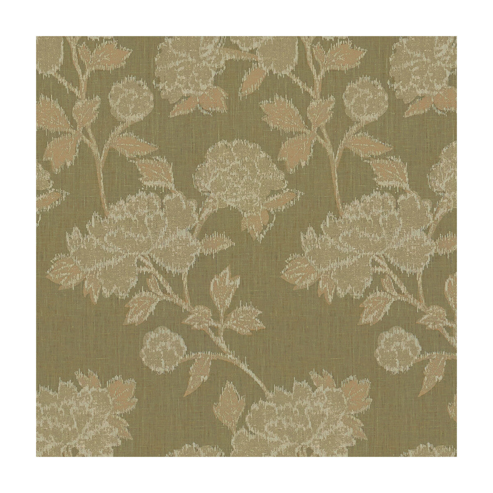 Graciela Sage/Sisal by Lee Jofa Designer Fabric AERIN COLLECTION 2 LINEN - 100% Thailand Horizontal: 13 and Vertical: 23.5 53 - Swanky Fabrics -