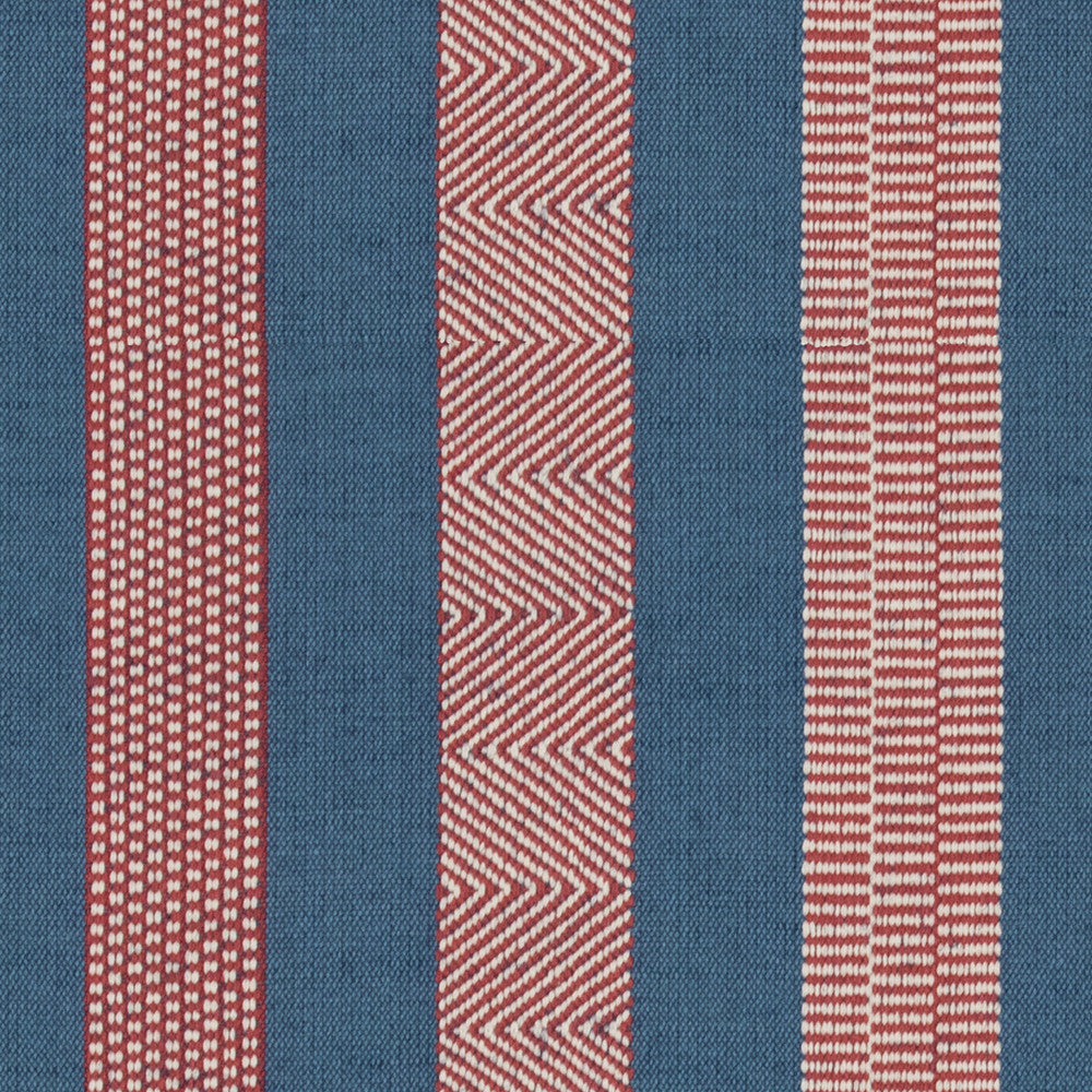 Berber Denim/Ruby by Lee Jofa Designer Fabric OSCAR DE LA RENTA III COTTON - 70%;JUTE - 30% India HEAVY Horizontal: 10.5 and Vertical: 0 53 - Swanky Fabrics -