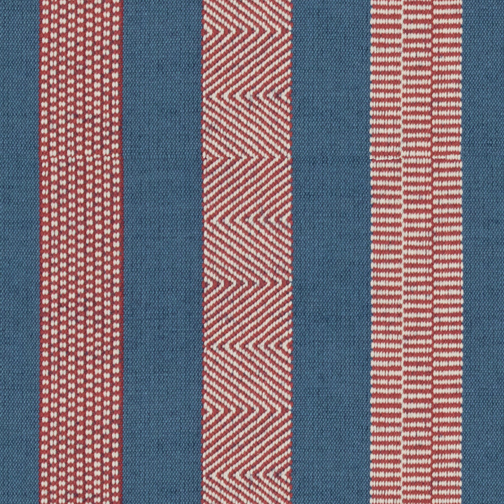 Berber Denim/Ruby by Lee Jofa Designer Fabric OSCAR DE LA RENTA III COTTON - 70%;JUTE - 30% India HEAVY Horizontal: 10.5 and Vertical: 0 53 - Swanky Fabrics -