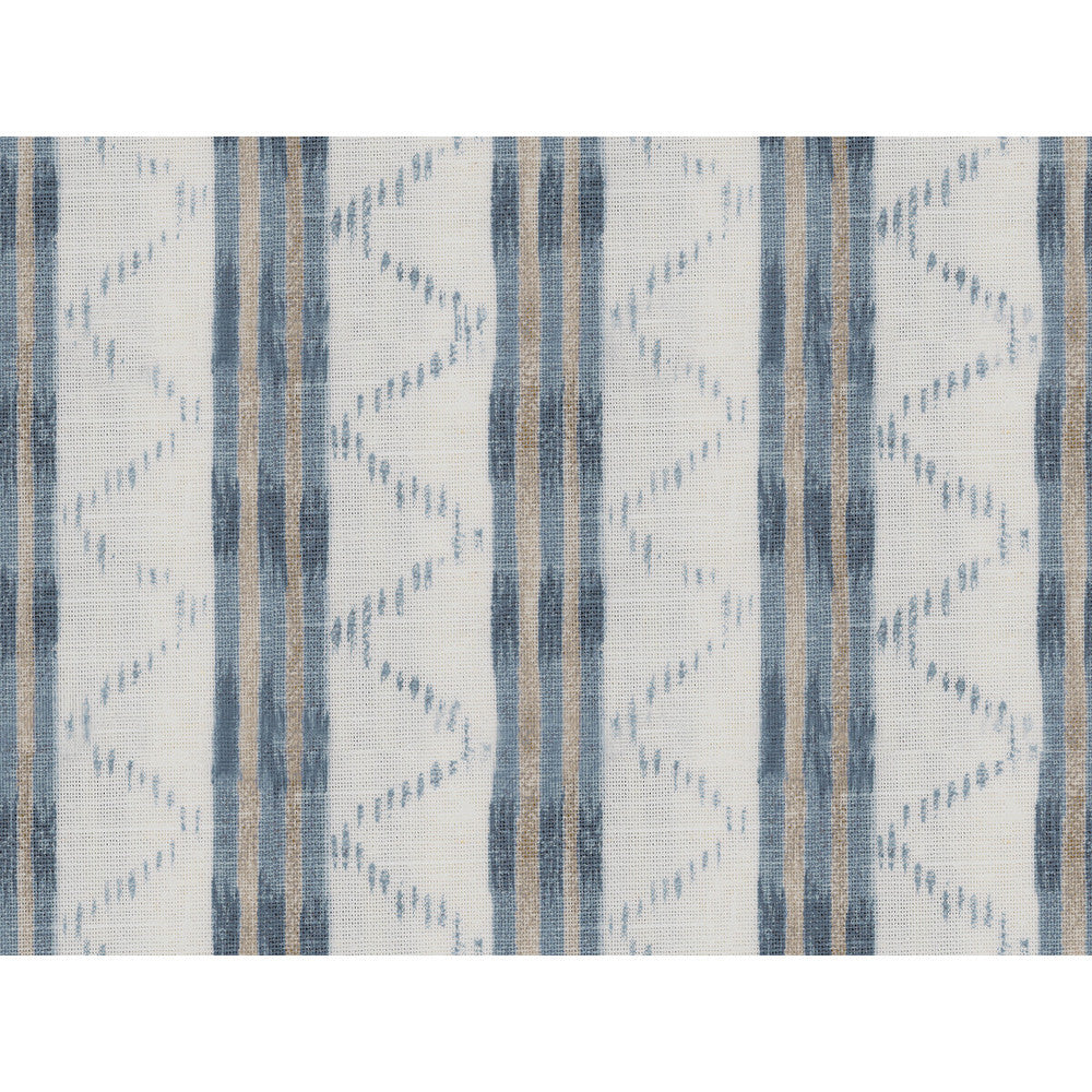 Makassar Blue by Lee Jofa Designer Fabric OSCAR DE LA RENTA III COTTON - 89%;FLAX - 11% United States Horizontal: 9 and Vertical: 27 54 - Swanky Fabrics -
