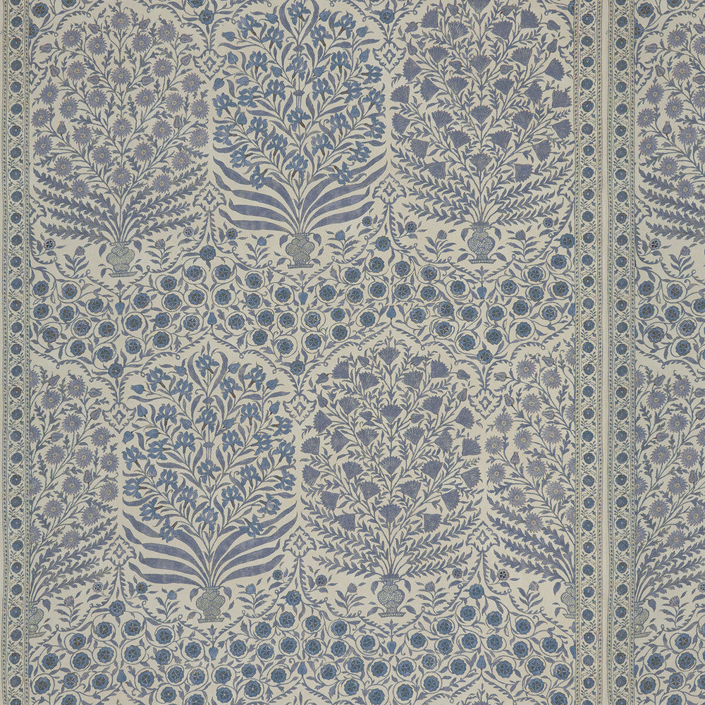 Sameera Blue/Indigo by Lee Jofa Designer Fabric OSCAR DE LA RENTA III COTTON - 100% United Kingdom - Horizontal: 54.5 and Vertical: 62 54 - Swanky Fabrics -