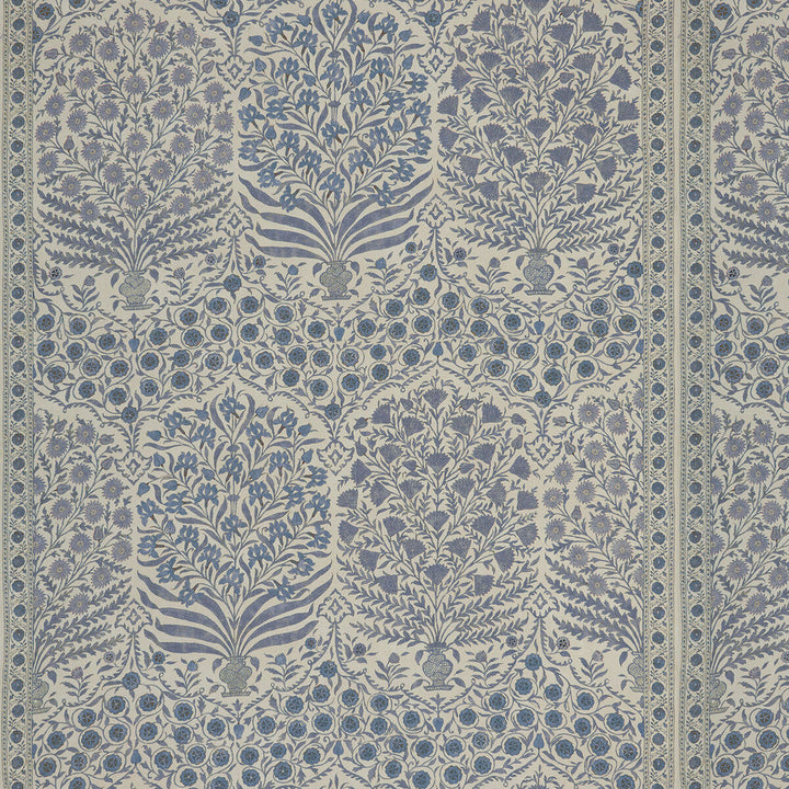 Sameera Blue/Indigo by Lee Jofa Designer Fabric OSCAR DE LA RENTA III COTTON - 100% United Kingdom - Horizontal: 54.5 and Vertical: 62 54 - Swanky Fabrics -