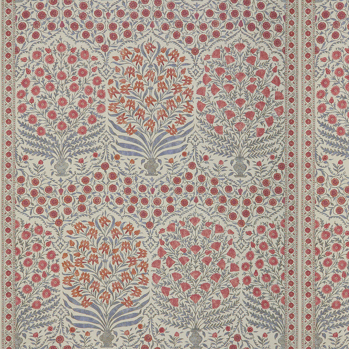 Sameera Red/Blue by Lee Jofa Designer Fabric OSCAR DE LA RENTA III COTTON - 100% United Kingdom - Horizontal: 54.5 and Vertical: 62 54 - Swanky Fabrics -