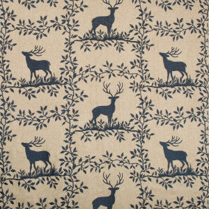 Lee Jofa Fabric Caribou Emb Navy