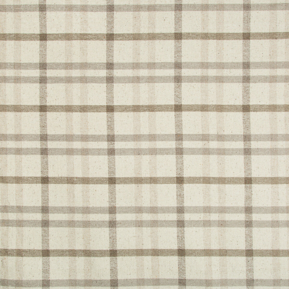 Fannin Plaid Stone/Mink by Lee Jofa Designer Fabric LODGE II WEAVES AND EMBROIDERIES VISCOSE - 33%;WOOL - 28%;ACRYLIC - 21%;COTTON - 14%;POLYESTER - 4% Italy MEDIUM Horizontal: 6.57 and Vertical: 7.28 55.12 - Swanky Fabrics -