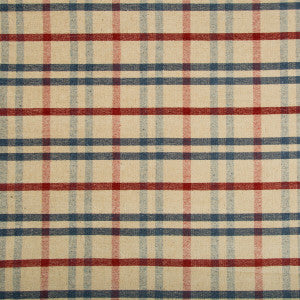 Lee Jofa Fabric Fannin Plaid Ruby/Navy