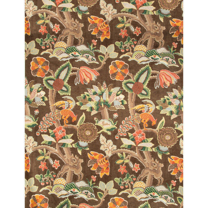 Leyland Print Tobacco by Lee Jofa Designer Fabric LODGE II PRINTS LINEN - 51%;VISCOSE - 49% Thailand MEDIUM Horizontal: 26.25 and Vertical: 45.99 52.5 - Swanky Fabrics -