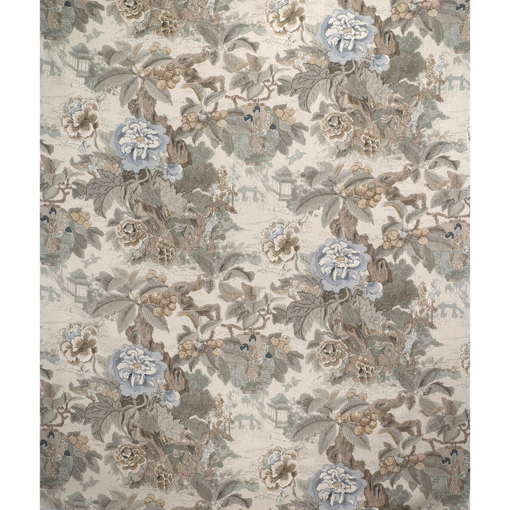 Chinese Lantern Ii Pebble by Lee Jofa Designer Fabric - LINEN - 51%;VISCOSE - 49% Thailand MEDIUM Horizontal: 50 and Vertical: 28 50 - Swanky Fabrics -