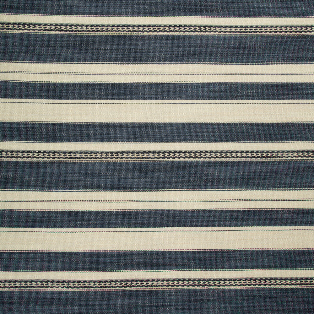 Entoto Stripe Blue/Indigo by Lee Jofa Designer Fabric MERKATO COTTON - 33%;ACRYLIC - 23%;WOOL - 23%;POLYESTER - 10%;VISCOSE - 8%;LINEN - 3% Belgium HEAVY Horizontal: 0.59 and Vertical: 12.79 53 - Swanky Fabrics -