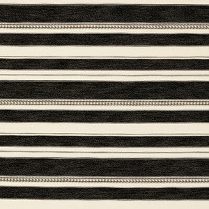Lee Jofa Fabric Entoto Stripe Ivory/Black