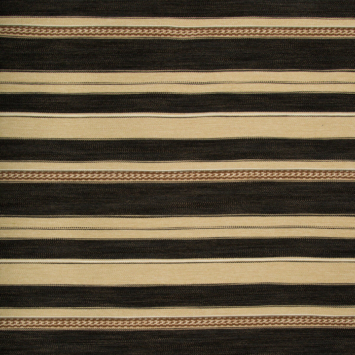 Entoto Stripe Ebony/Cocoa by Lee Jofa Designer Fabric MERKATO COTTON - 33%;ACRYLIC - 23%;WOOL - 23%;POLYESTER - 10%;VISCOSE - 8%;LINEN - 3% Belgium HEAVY Horizontal: 0.59 and Vertical: 12.79 53 - Swanky Fabrics -