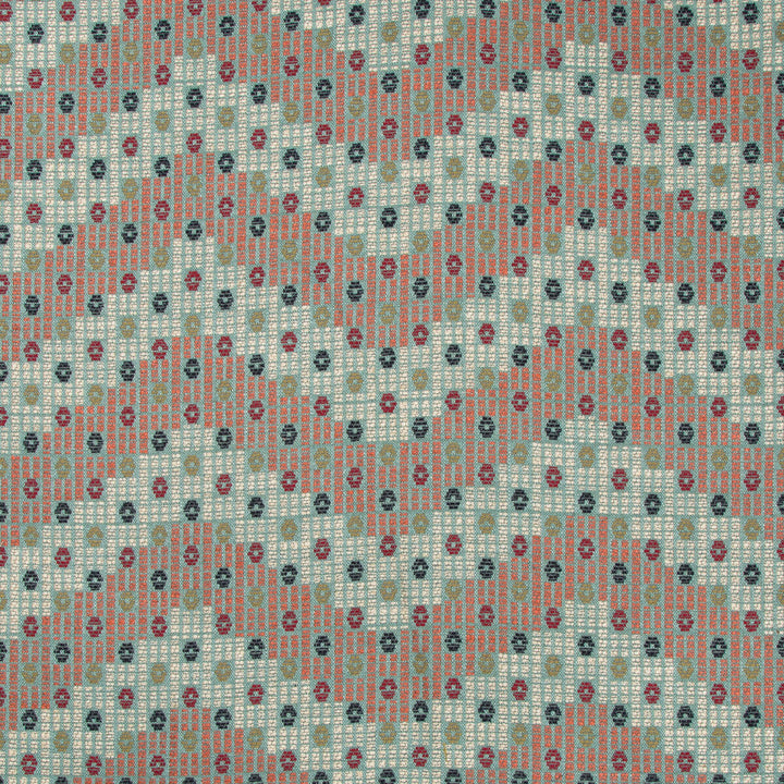 Addis Ababa Aqua/Multi by Lee Jofa Designer Fabric MERKATO VISCOSE - 44%;COTTON - 26%;LINEN - 21%;POLYESTER - 9% Italy HEAVY Horizontal: 27 and Vertical: 21 54 - Swanky Fabrics -