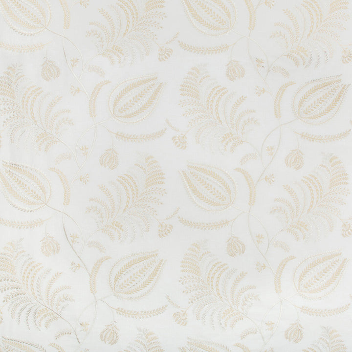 Palmero Emb Ivory/Beige by Lee Jofa Designer Fabric WESTPORT COTTON - 40%;LINEN - 29%;SPUN POLYESTER - 18%;VISCOSE - 13% India MEDIUM Horizontal: 25.9 and Vertical: 25.98 51.8 - Swanky Fabrics -