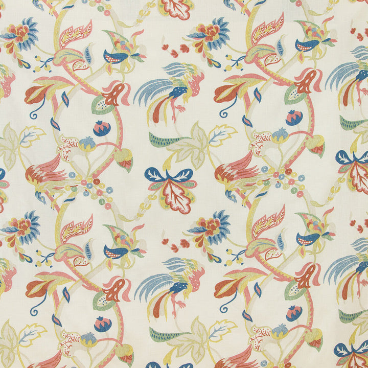 Gorda Berry/Gold by Lee Jofa Designer Fabric WESTPORT LINEN - 100% United Kingdom HEAVY Horizontal: 27 and Vertical: 28.5 54 - Swanky Fabrics -