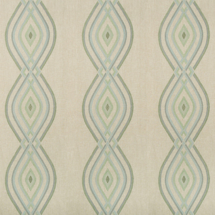 Ora Embroidery Mist by Lee Jofa Designer Fabric WESTPORT LINEN - 68%;VISCOSE - 23%;SPUN POLYESTER - 9% India LIGHT Horizontal: 16.5 and Vertical: 17 51 - Swanky Fabrics -