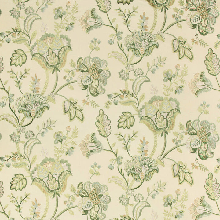 Bradford Emb Greenery by Lee Jofa Designer Fabric WESTPORT COTTON - 75%;VISCOSE - 15%;RAYON - 10% India Horizontal: 49 and Vertical: 31.5 49 - Swanky Fabrics -