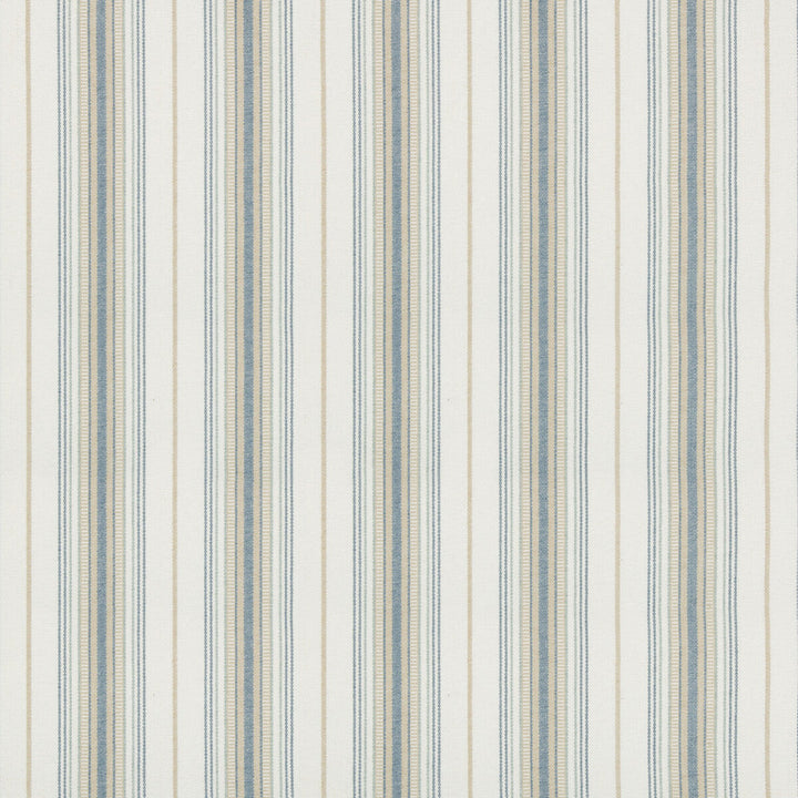 Cassis Stripe Aqua by Lee Jofa Designer Fabric SUZANNE KASLER THE RIVIERA COLLECTION COTTON - 100% India HEAVY Horizontal: 4.8 and Vertical: 0 53 - Swanky Fabrics -