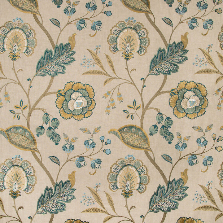 Aston Embroidery Teal by Lee Jofa Fabric Lee Jofa Fabric Aston Embroidery TealFabric MANOR HOUSE VISCOSE - 100% India </p><p>Repeat: H: 25.59, V: 31.1 51.57 - Fabric Carolina -