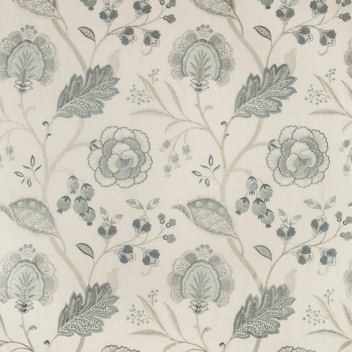 Aston Embroidery Frost by Lee Jofa Designer Fabric MANOR HOUSE VISCOSE - 100% India LIGHT Horizontal: 25.59 and Vertical: 31.1 51.57 - Swanky Fabrics -