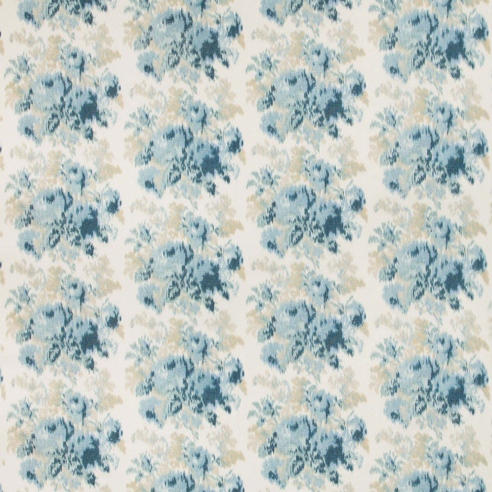 Alderley Print Indigo by Lee Jofa Designer Fabric MANOR HOUSE COTTON - 60%;RAYON - 40% India - Horizontal: 26.5 and Vertical: 17.7 53 - Swanky Fabrics -
