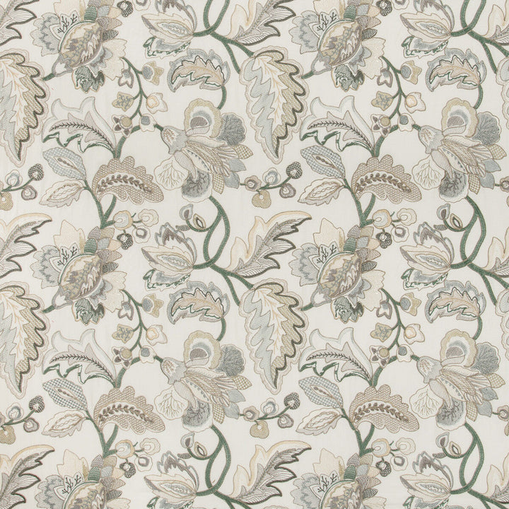 Orford Embroidery Leaf/Mist by Lee Jofa Fabric Lee Jofa Fabric Orford Embroidery Leaf/MistFabric MANOR HOUSE VISCOSE - 55%;SPUN POLYESTER - 45% India </p><p>Repeat: H: 25.19, V: 22.63 52 - Fabric Carolina -