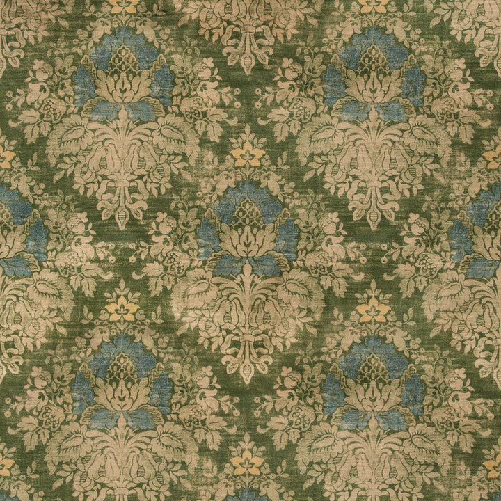 Alma Velvet Loden by Lee Jofa Designer Fabric HARLINGTON VELVETS COTTON - 49%;VISCOSE - 46%;POLYESTER - 5% Italy HEAVY Horizontal: 26.4 and Vertical: 31.9 53.4 - Swanky Fabrics -
