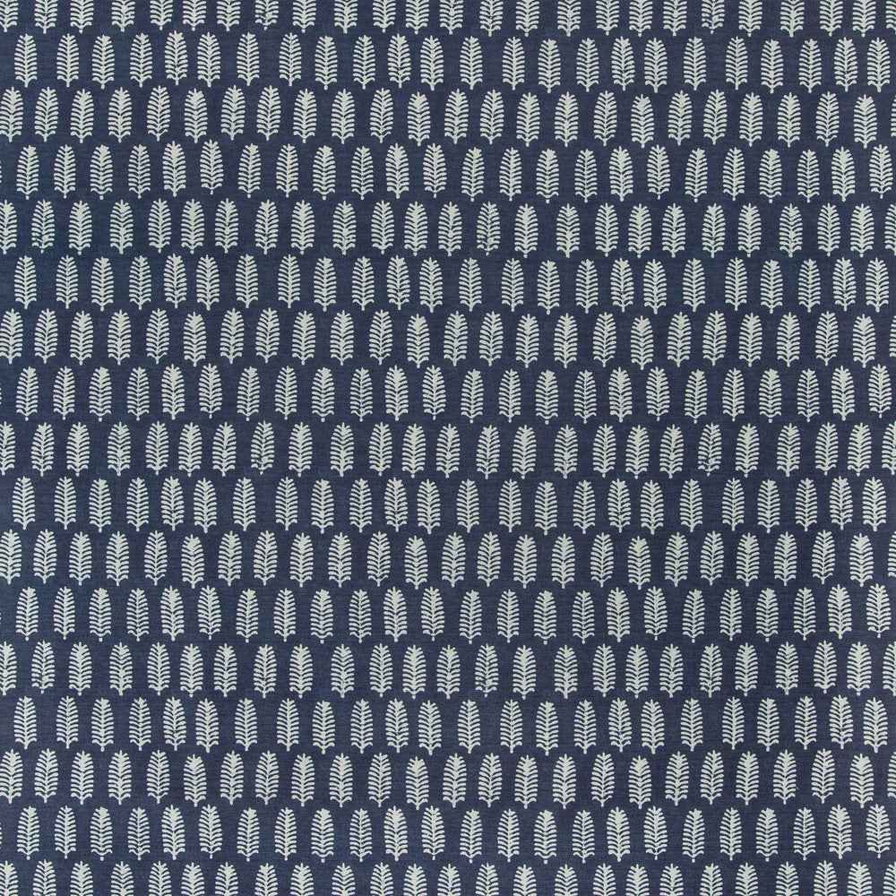 Palmier Indigo by Lee Jofa Designer Fabric THOMAS O'BRIEN INDOOR OUTDOOR POLYESTER - 100% Italy HEAVY Horizontal: 54 and Vertical: 27 54 - Swanky Fabrics -