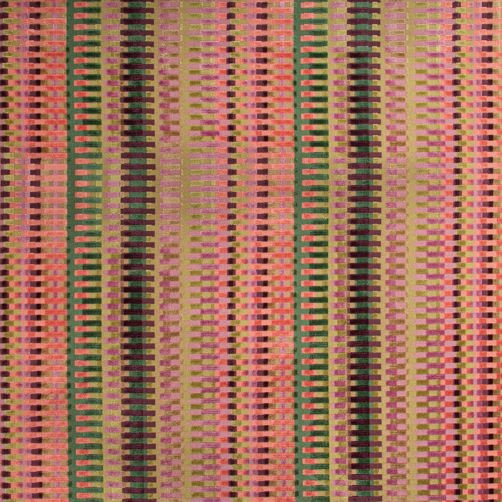 Picket Multi/Plum by Lee Jofa Designer Fabric CARRIER AND COMPANY VISCOSE - 63%;COTTON - 37% India HEAVY Horizontal: 13.38 and Vertical: 0.67 54.31 - Swanky Fabrics -