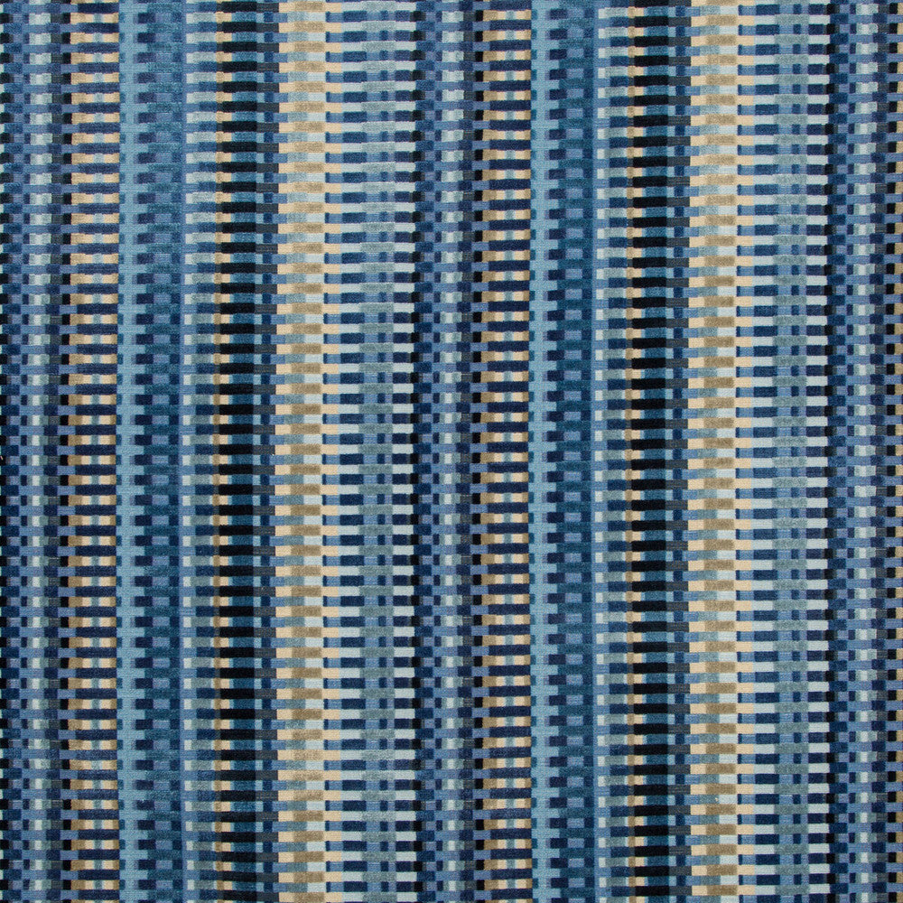 Picket Night Sky by Lee Jofa Designer Fabric CARRIER AND COMPANY VISCOSE - 63%;COTTON - 37% India HEAVY Horizontal: 13.38 and Vertical: 0.67 54.31 - Swanky Fabrics -