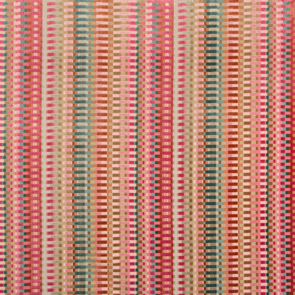 Picket Multi/Russet by Lee Jofa Designer Fabric CARRIER AND COMPANY VISCOSE - 63%;COTTON - 37% India HEAVY Horizontal: 13.38 and Vertical: 0.67 54.31 - Swanky Fabrics -